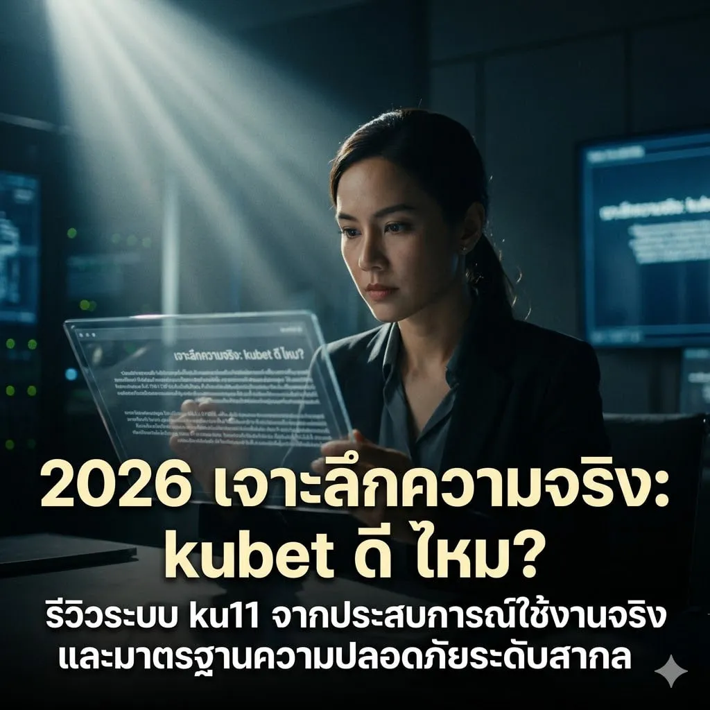 2026 เจาะลึกความจริง: kubet ดี ไหม? รีวิวระบบ ku11 จากประสบการณ์ใช้งานจริงและมาตรฐานความปลอดภัยระดับสากล