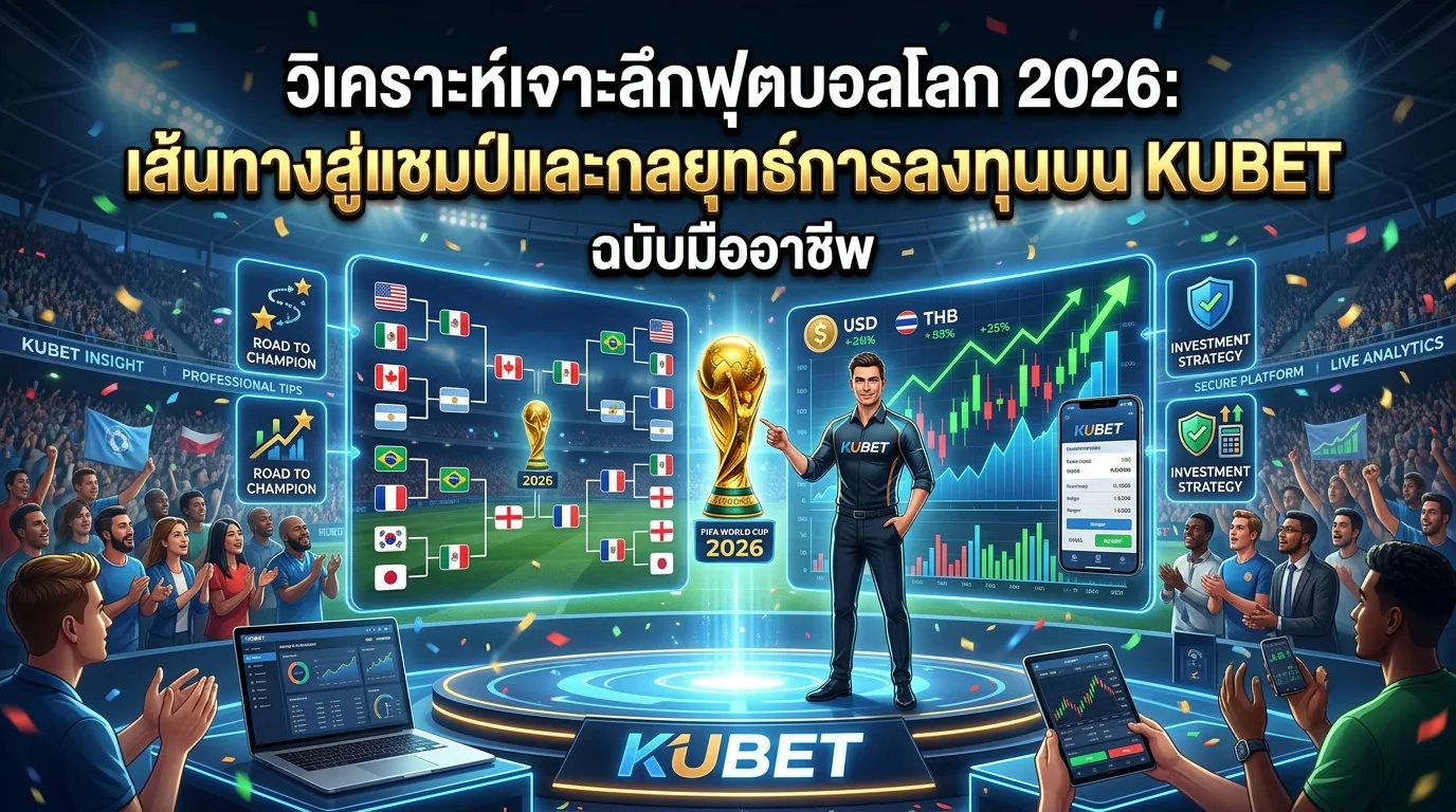 วิเคราะห์เจาะลึกฟุตบอลโลก 2026: เส้นทางสู่แชมป์และกลยุทธ์การลงทุนบน KUBET