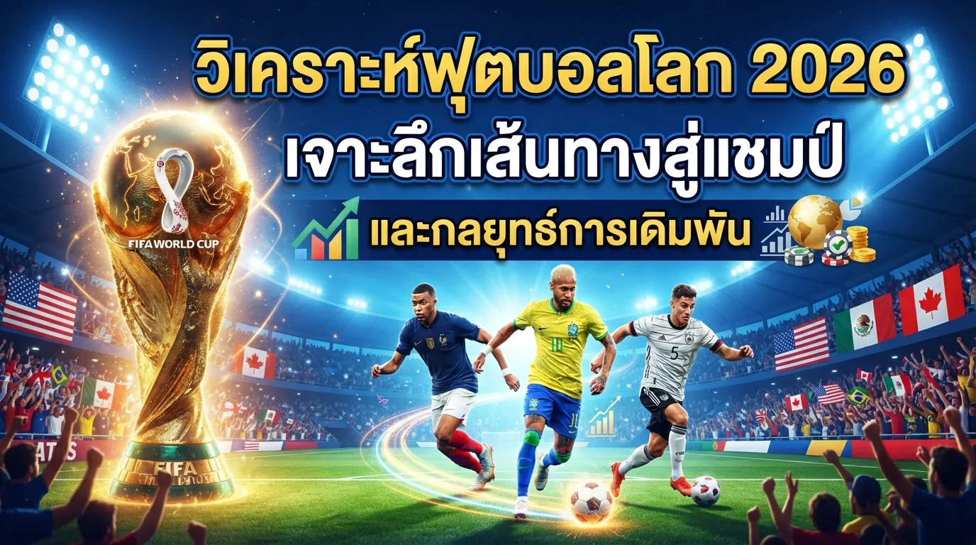 วิเคราะห์ฟุตบอลโลก 2026 เจาะลึกเส้นทางสู่แชมป์และกลยุทธ์การเดิมพัน